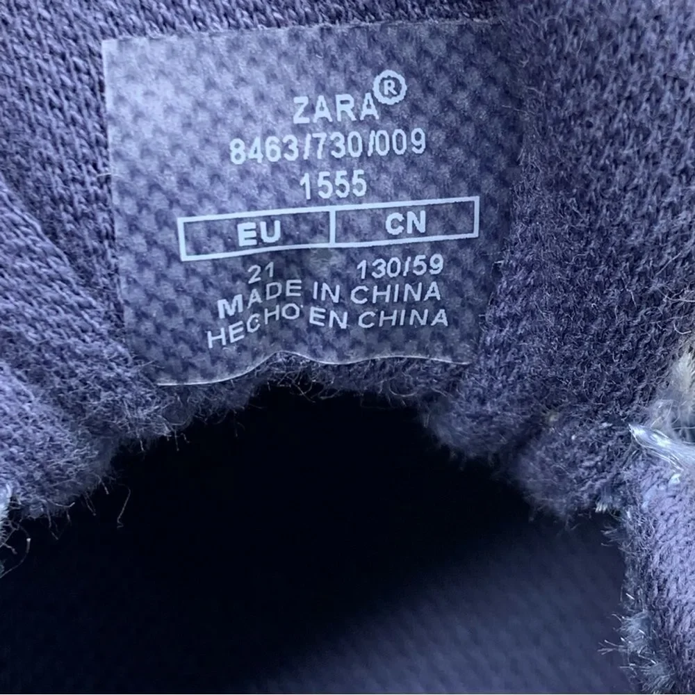 ZARA~Baby~Blue Sneakers~Size US‎ 5.5/ EU 21